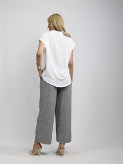 Z1389 İki Düğme Gömlek - Beyaz