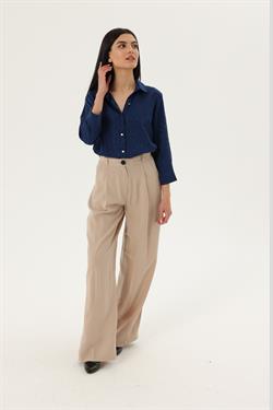 Z2017 51020 Tencel Pantolon - Taş