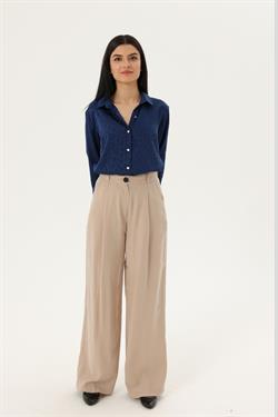 Z2017 51020 Tencel Pantolon - Taş