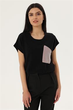 Z2029 2606 Bluz - Siyah