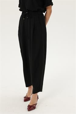 Z2034 51111 Pilili Pantolon - Siyah