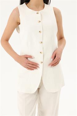 Z2048U 257213 Yelek - Ekru