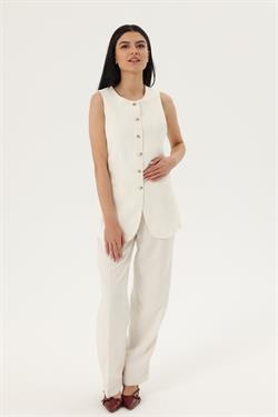 Z2048U 257213 Yelek - Ekru