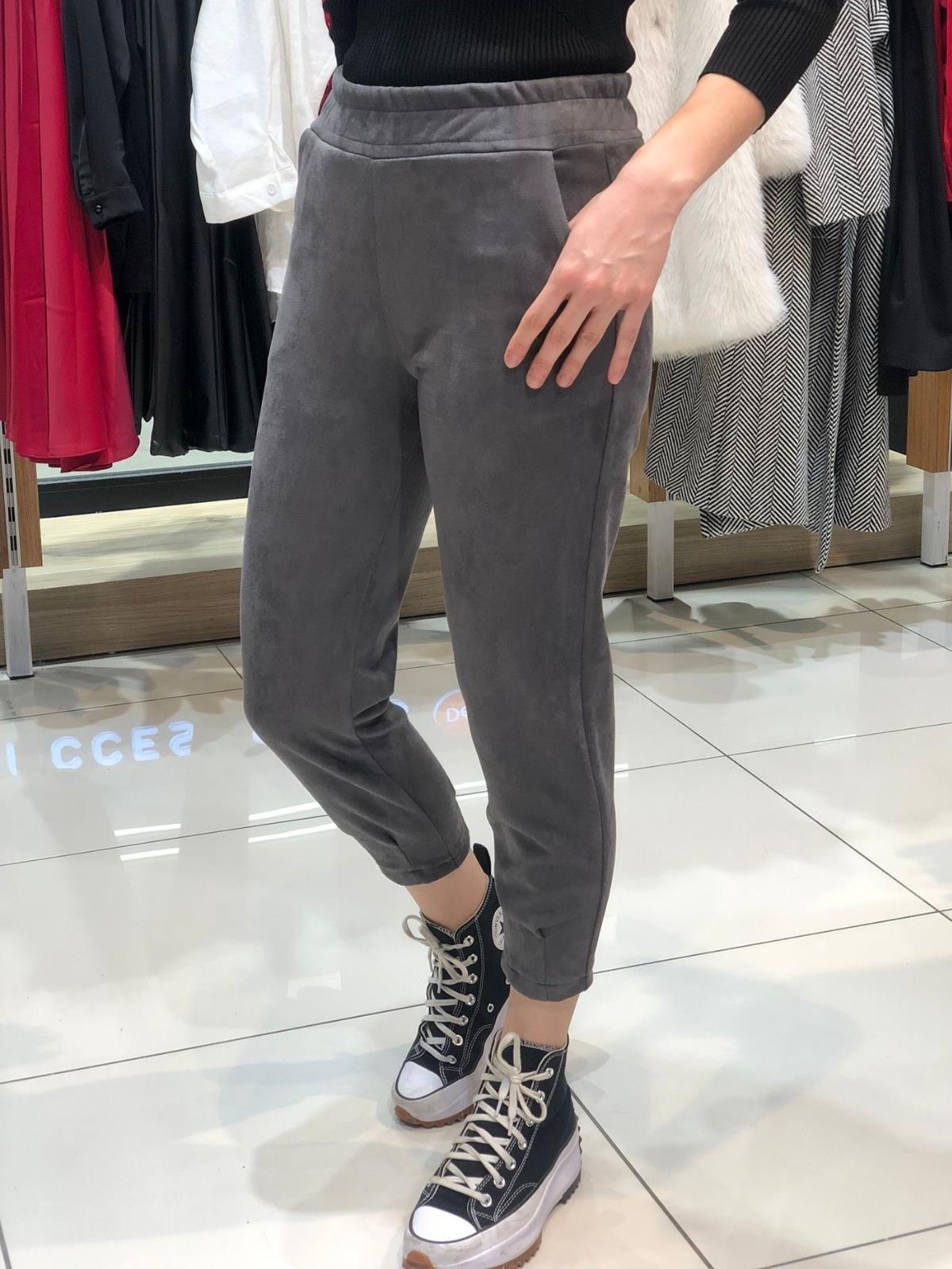 Z1978 Süet Pantolon - Gri