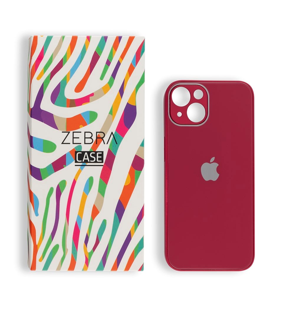 Iphone 13 Kırmızı Glass Serisi Kılıf