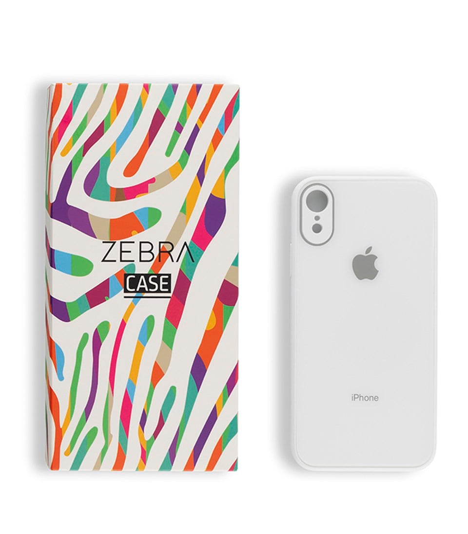 Iphone XR Beyaz Glass Serisi Kılıf