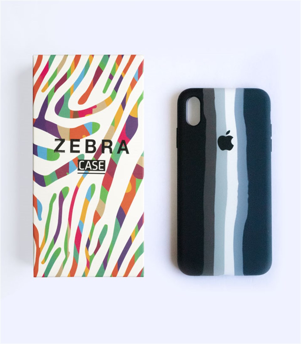 Iphone X/Xs Rainbow Black Lansman Kılıf