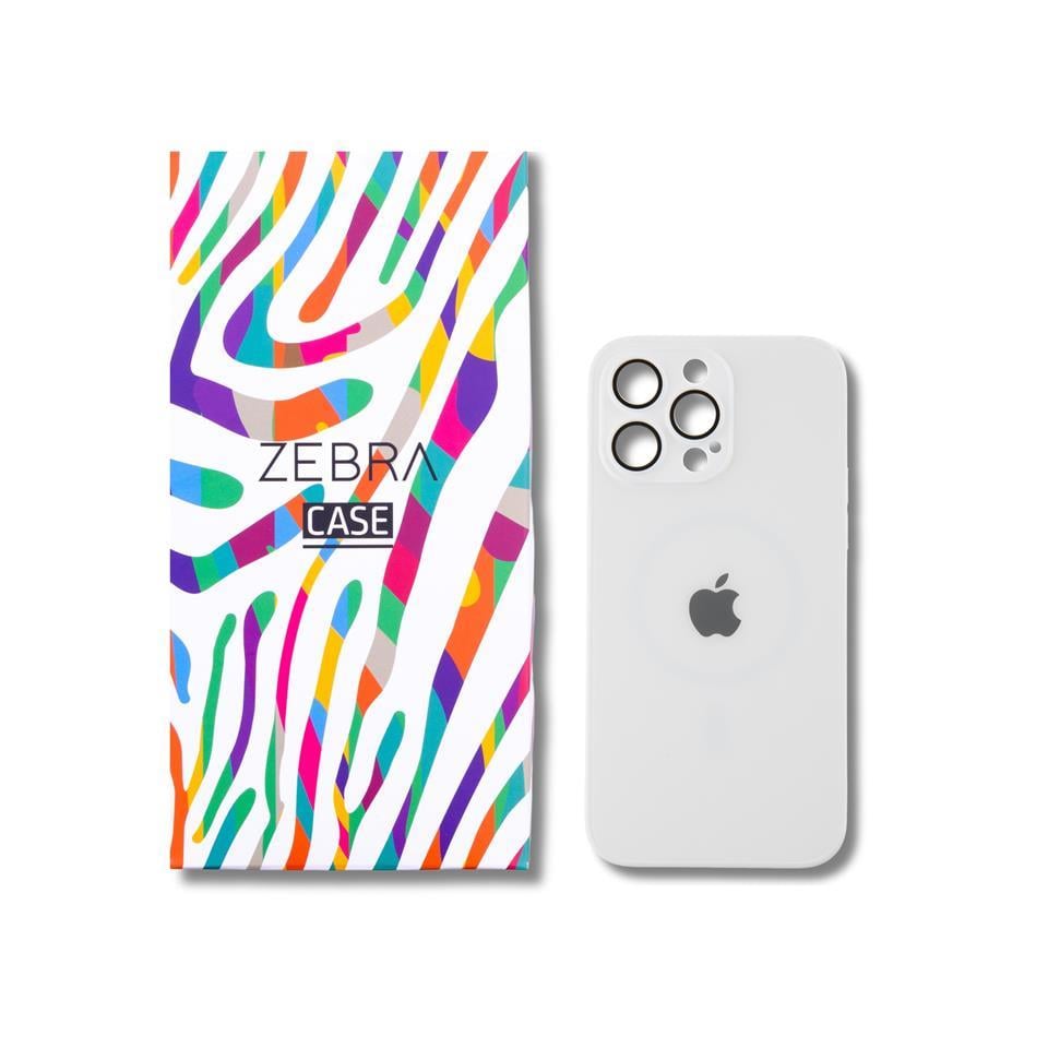 AG GLASS Beyaz iPhone 14 Pro Max Kılıf