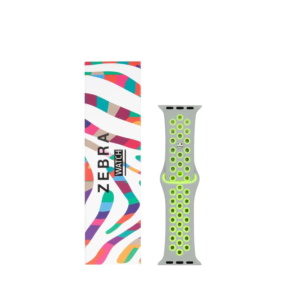 Gri Yeşil Apple Watch Spor Kordon 