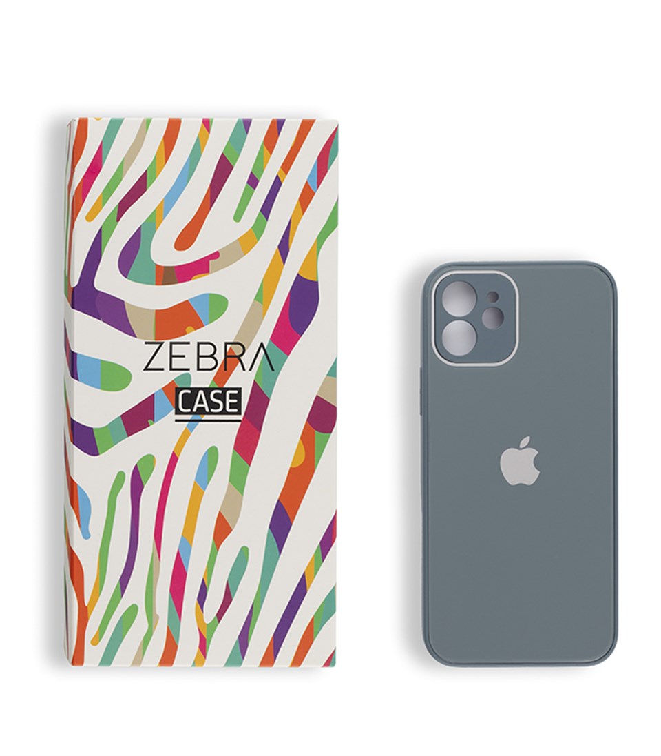 Iphone 12 Çam Yeşili Glass Serisi Kılıf