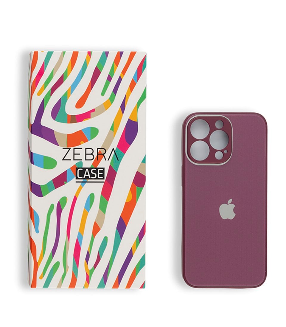 Iphone 12 Pro Max Mürdüm Glass Serisi Kılıf