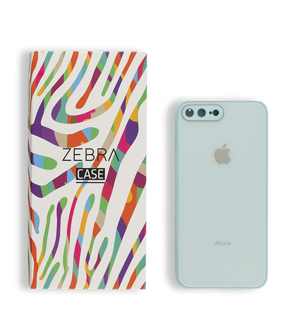 Iphone 7 Plus / 8 Plus Ice Blue Glass Serisi Kılıf