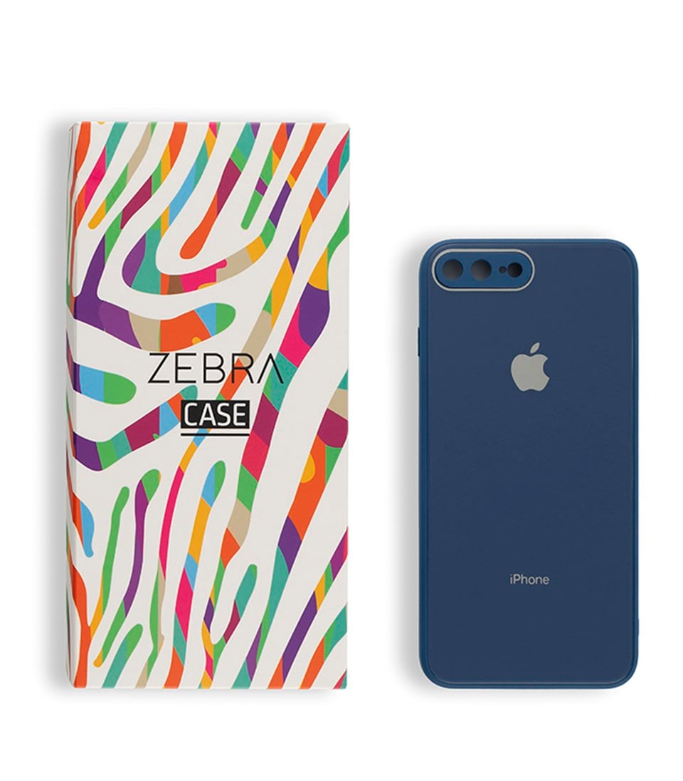 Iphone 7 Plus / 8 Plus Midnight Blue Glass Serisi Kılıf