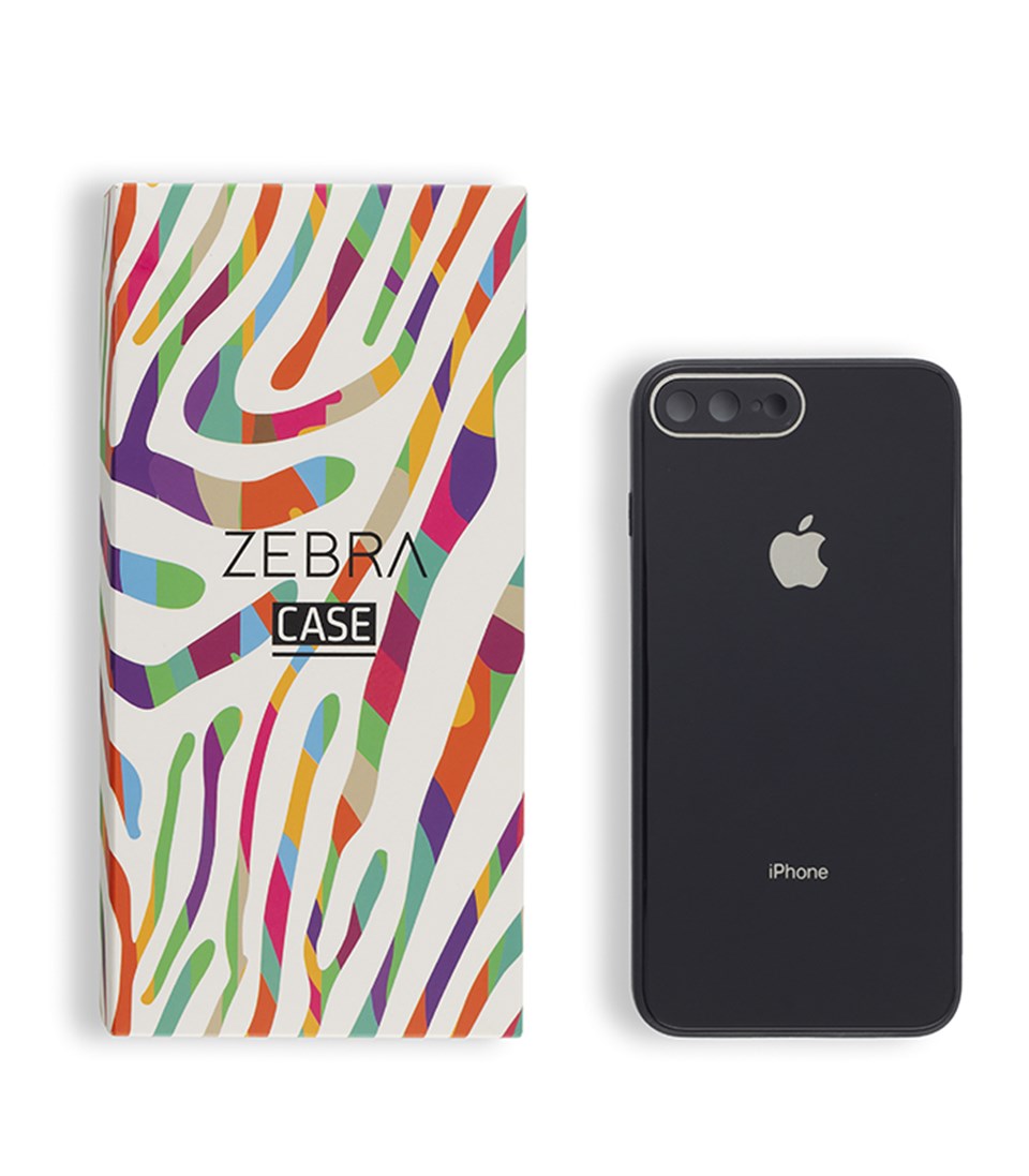 Iphone 7 Plus / 8 Plus Siyah Glass Serisi Kılıf