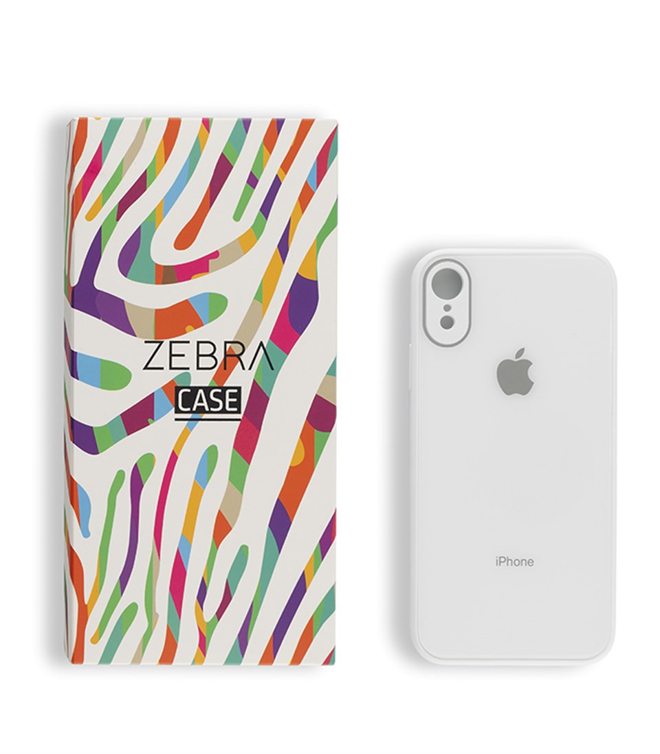 Iphone XR Beyaz Glass Serisi Kılıf