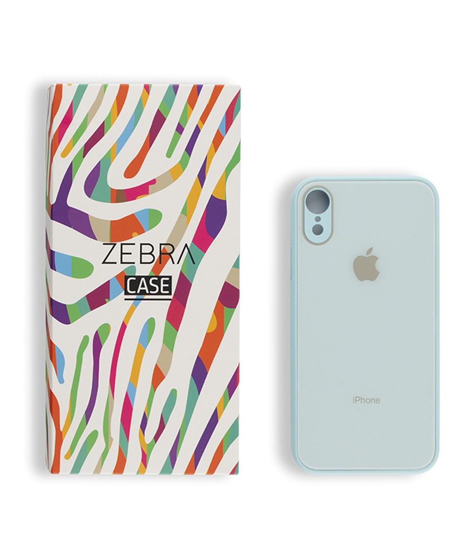 Iphone X/Xs Ice Blue Glass Serisi Kılıf