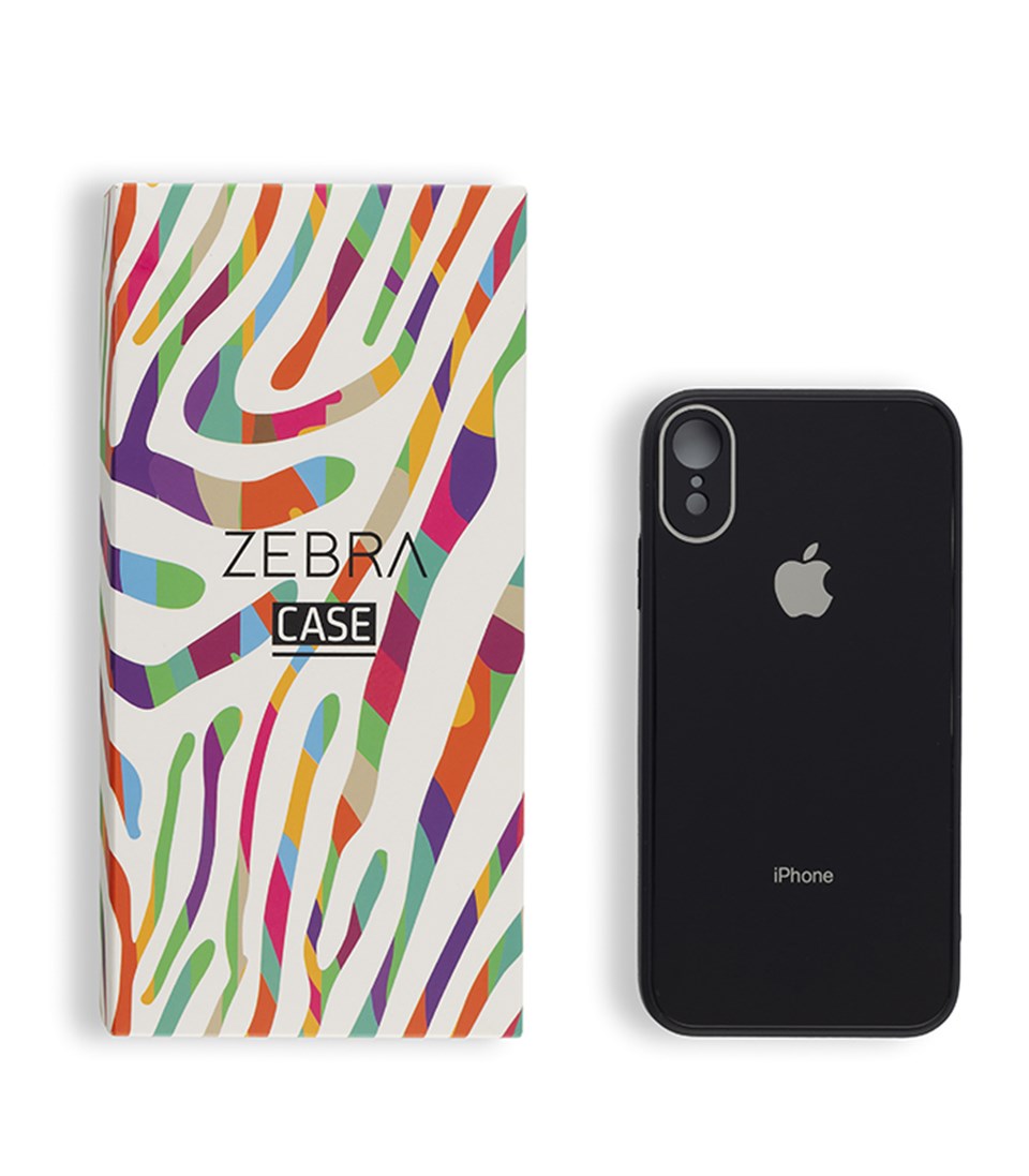 Iphone X/Xs Siyah Glass Serisi Kılıf