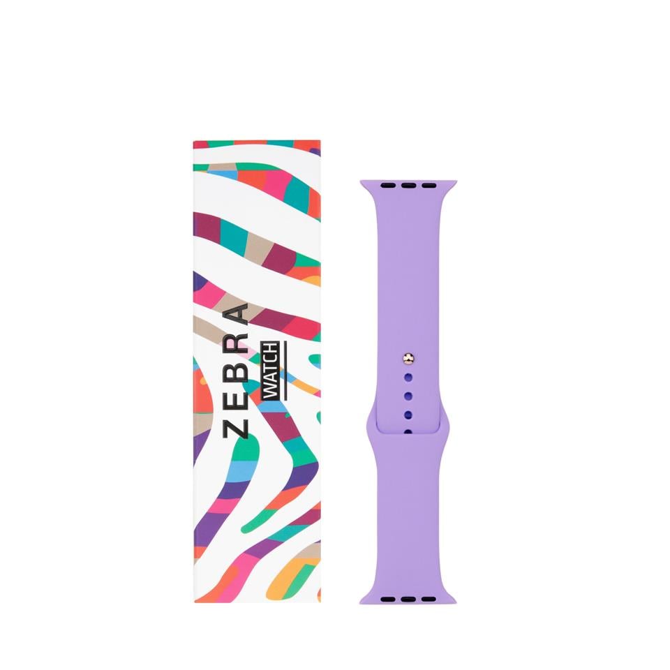Lila Silikon Apple Watch Kordon 