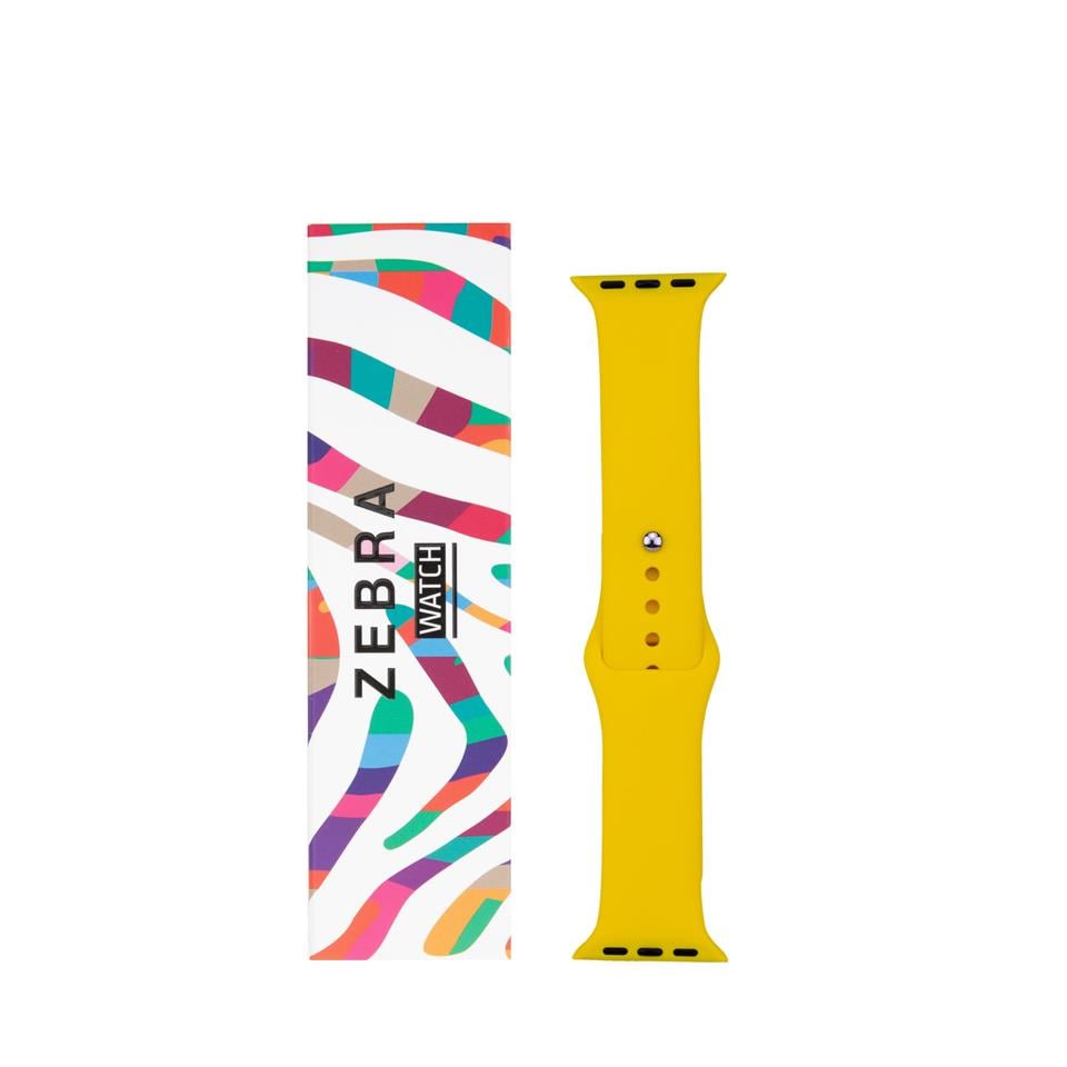 Sarı Silikon Apple Watch Kordon 