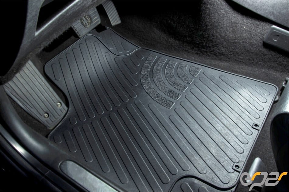 Napoliten Kauçuk Paspas Seti - Siyah