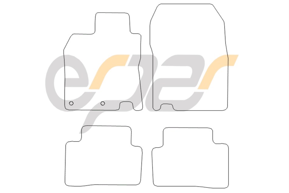 Nissan Qashqai 2014 Sonrası Kauçuk Paspas