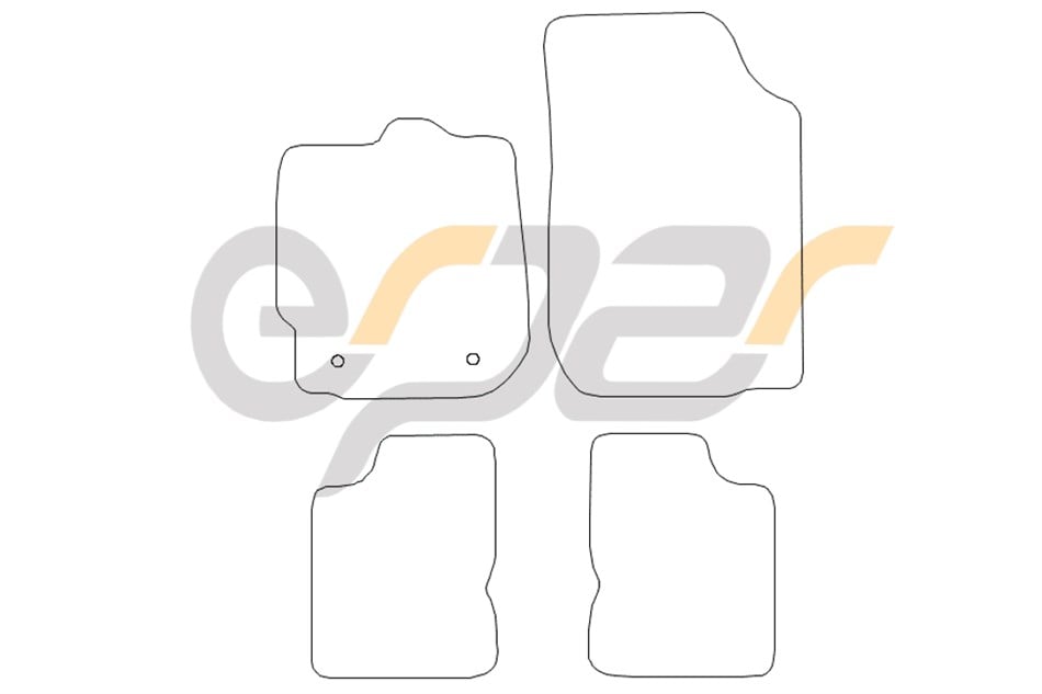 Dacia Duster Kauçuk Paspas 2010-2014 Arası 