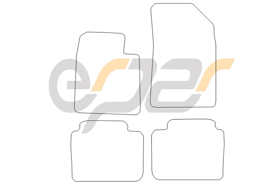 Citroen C-Elysee Kauçuk Paspas 2013 Sonrası 