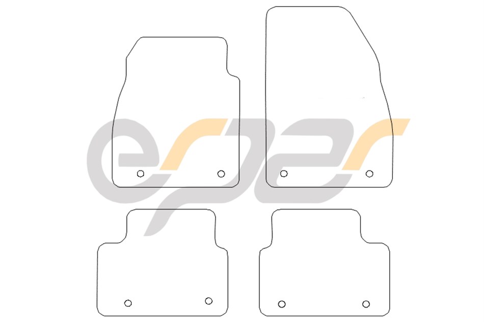 Opel Insignia 2013 Sonrası Kauçuk Paspas