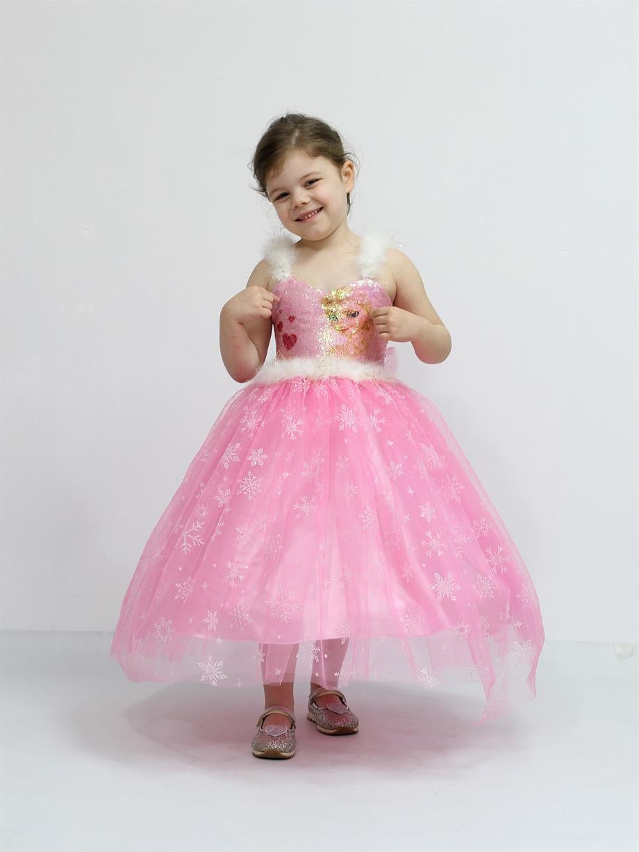 Elsa Pembe Gelinlik