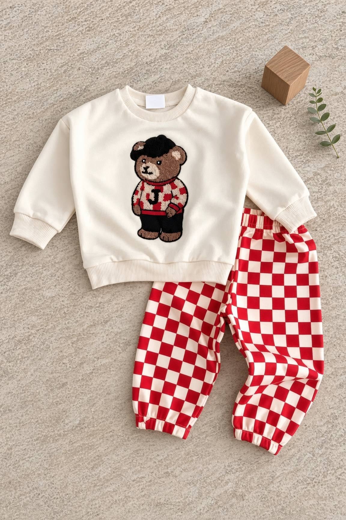 J Bear Puch Sweatshirt - Pantolon Pinterest Takım - Kırmızı Dama