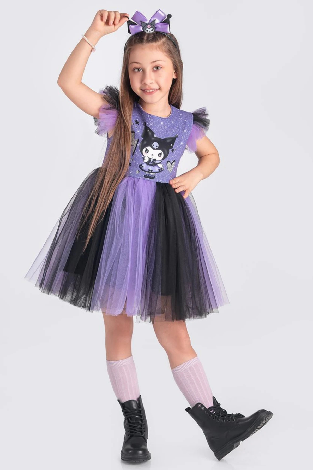 Kuromi Taçlı Elbise