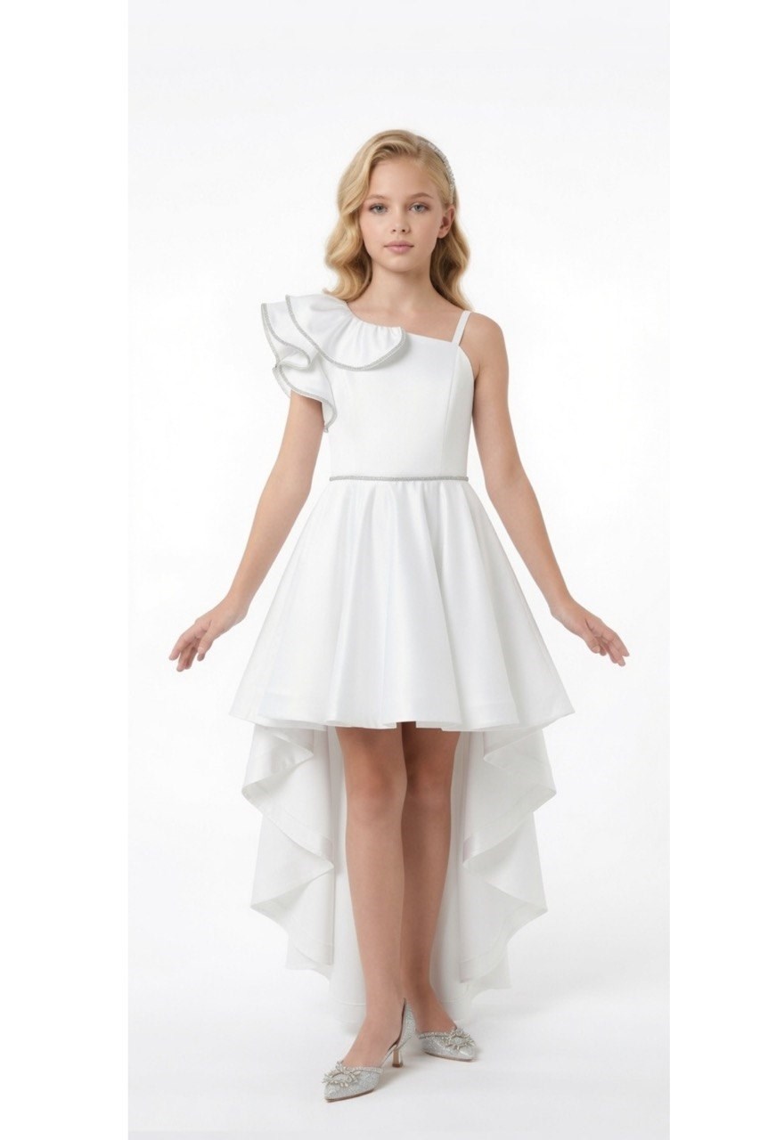MİS HELENA 7115 KISA ABİYE beyaz