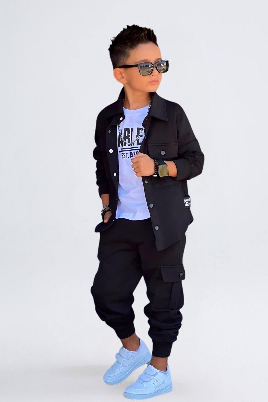 DIFFERTENT  WAFFLE ERKEK TAKIM SİYAH