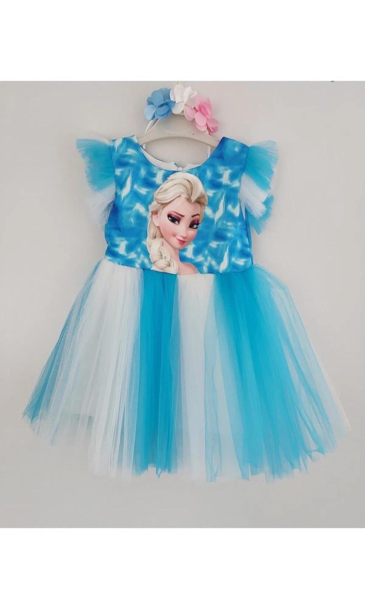 Elsa Krep Kumaş Lumia Mavi 6/9 Yaş