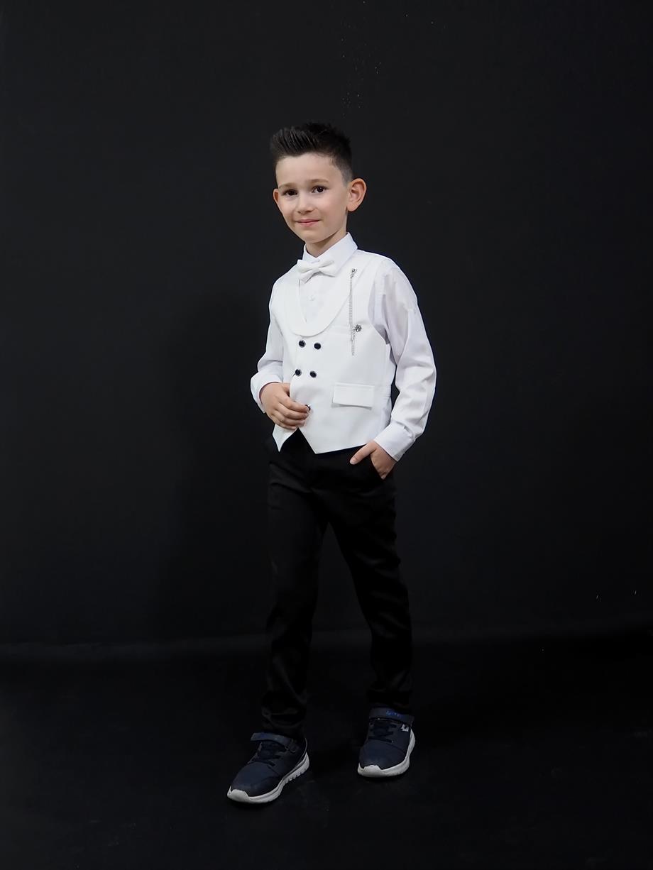 M.A Yelekli Takım 459 Beyaz 5/8 Yaş