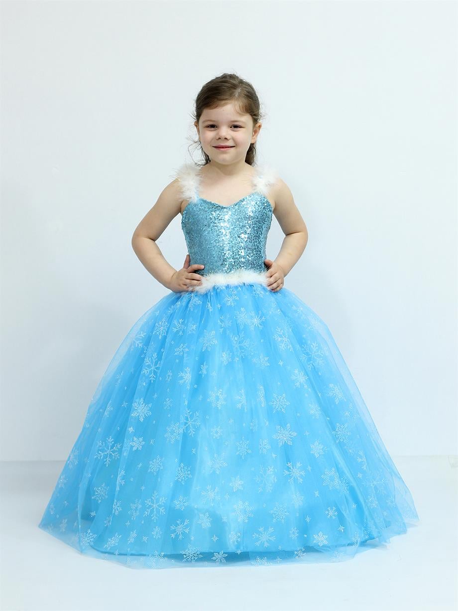 Mavi Elsa Gelinlik