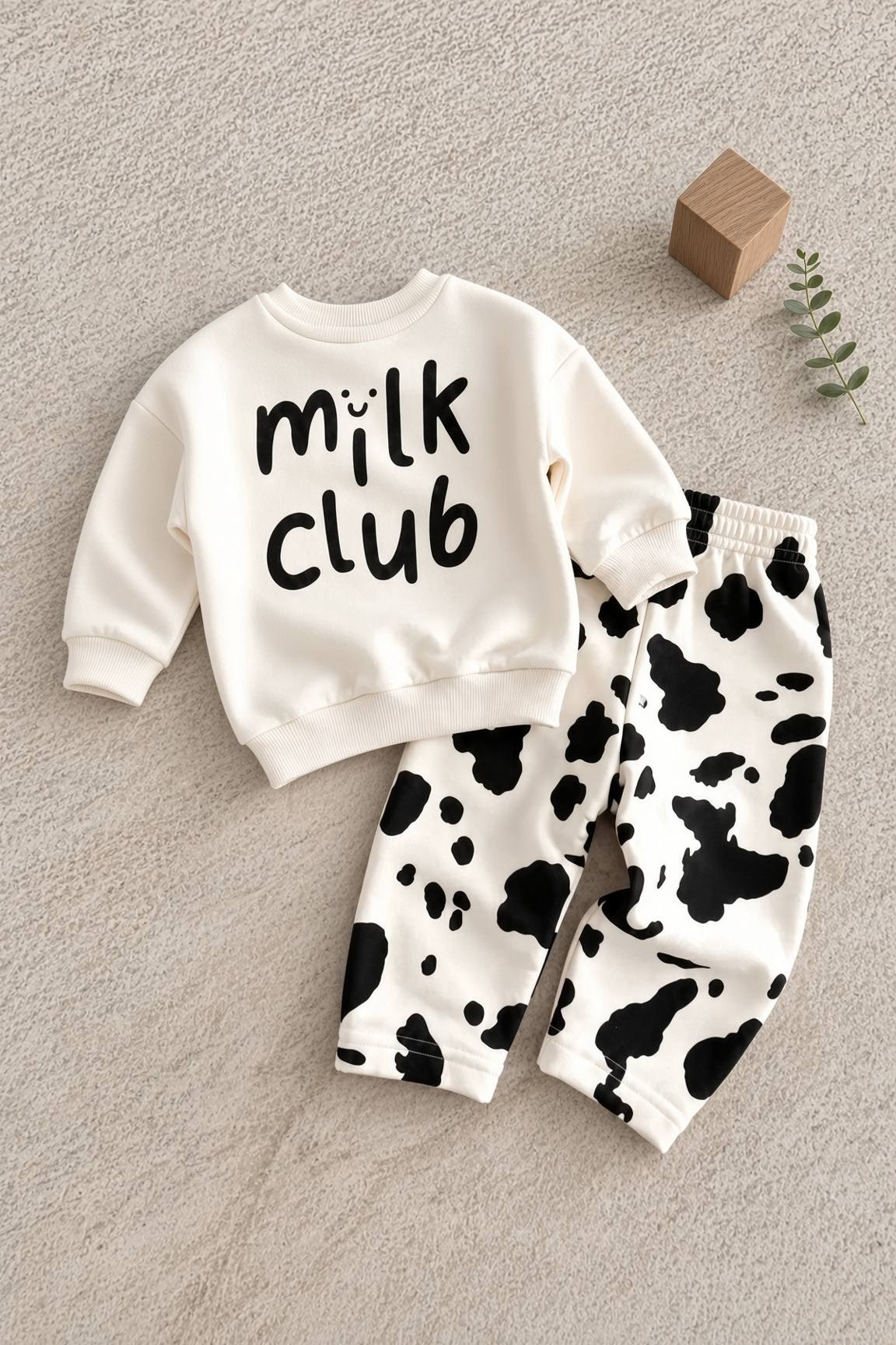 Milk Sweatshirt - Pantolon Pinterest Takım - Kırık Beyaz