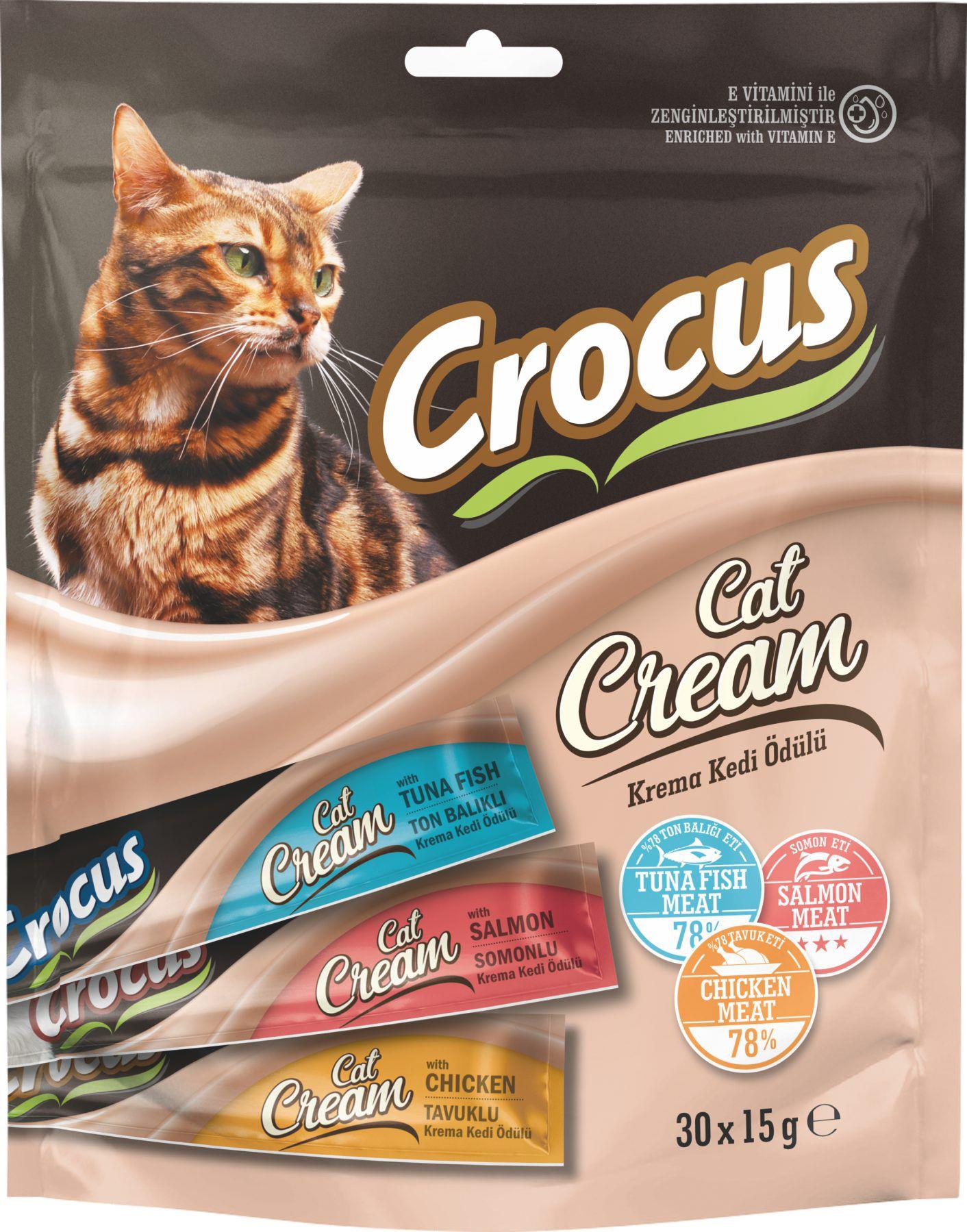 Crocus Karışık Çoklu Krema Kedi Ödülü 30x15g