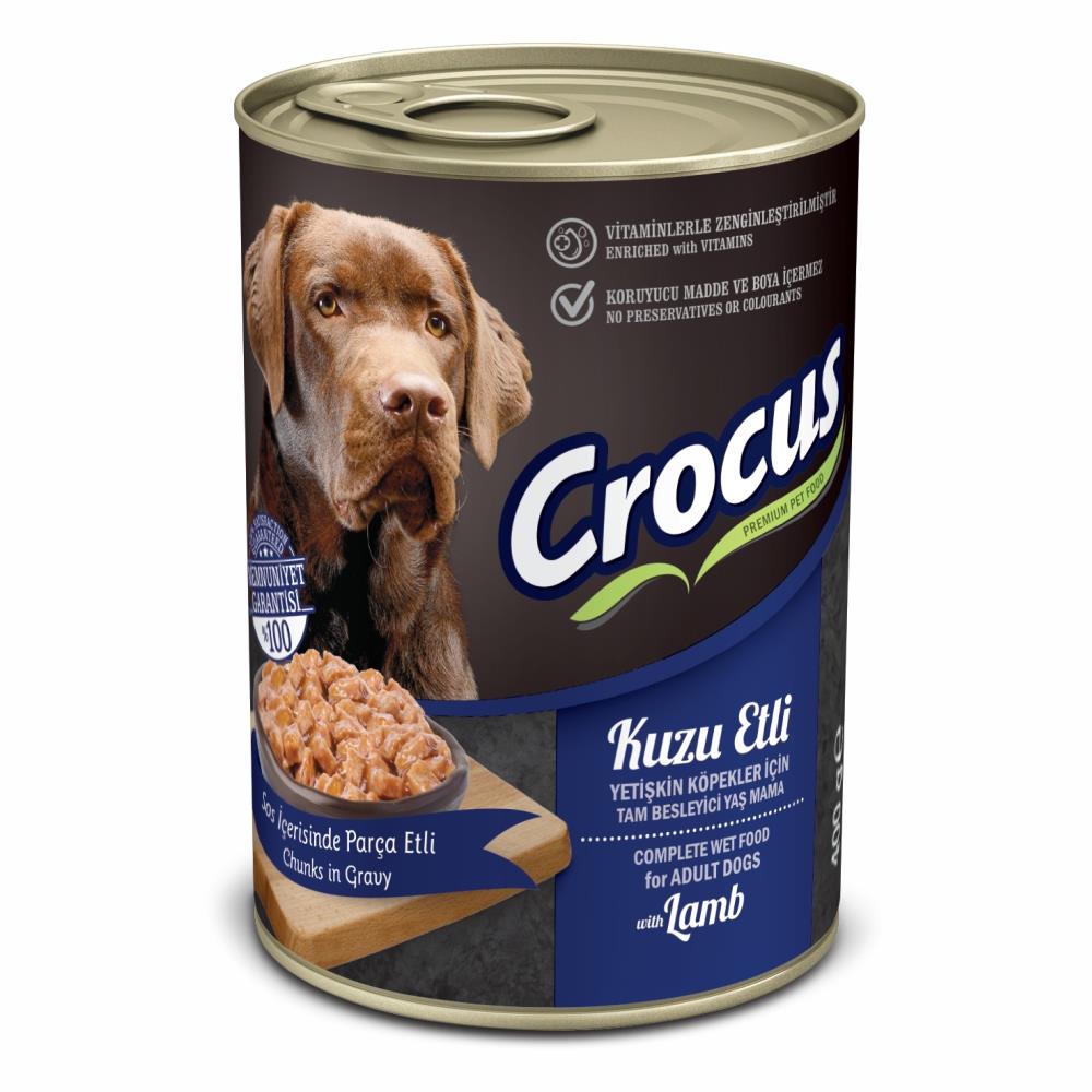 Crocus Yetişkin Köpek Kuzu Etli Yaş Mama 400g