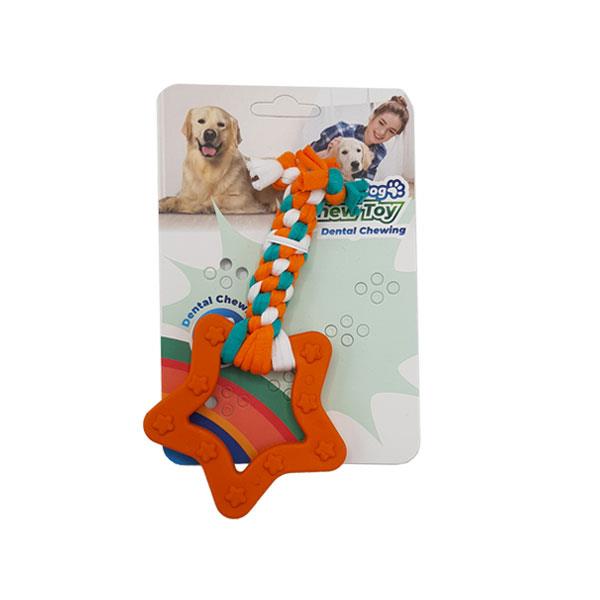 EuroDog Pls.Yldz Diş Kaşıma 14,5cm (Tur-Yeş-Bey)