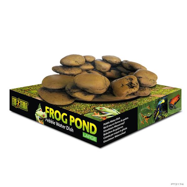 Exo Terra Frog Pond Large. Pebble Water Dish.