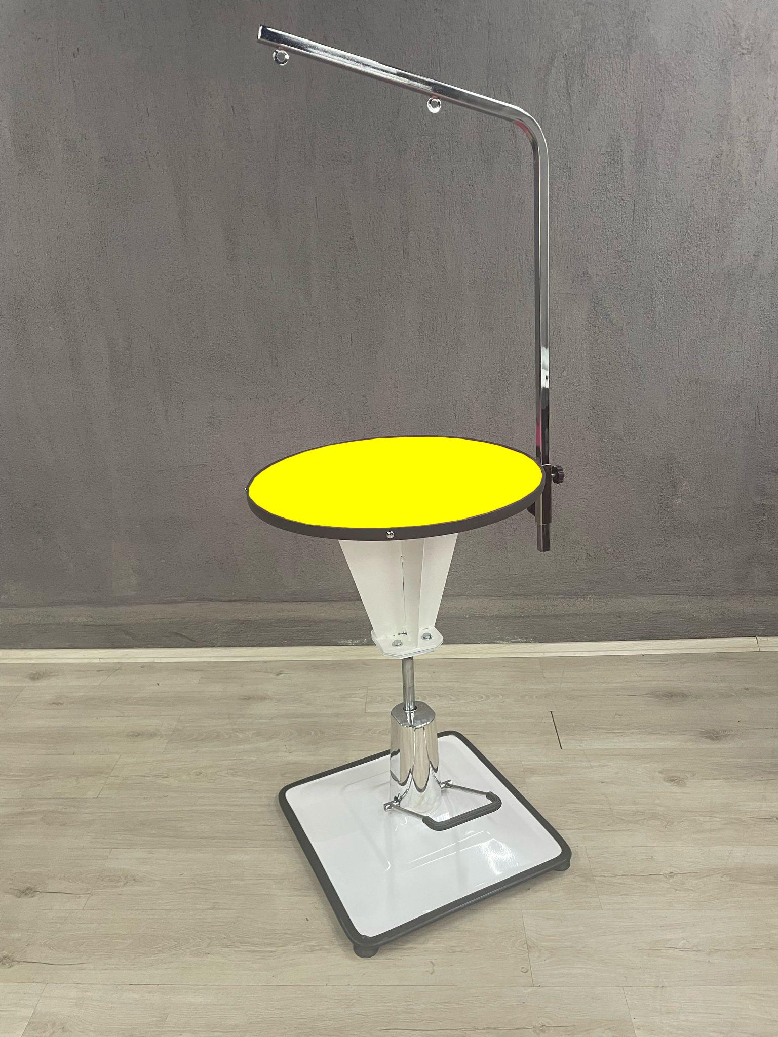 Hidrolik Yuvarlak Traş Masası Sarı