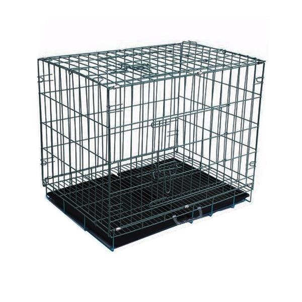 Köpek Kafesi Alt Izgaralı Siyah Dövme (60x42x51)