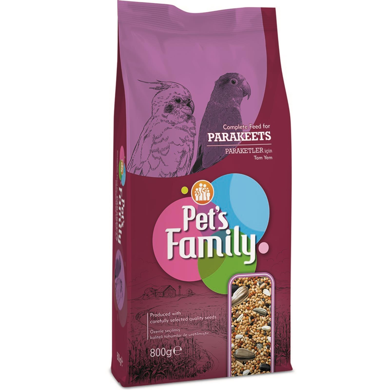 Pets Famıly Paraket Yemi 800g