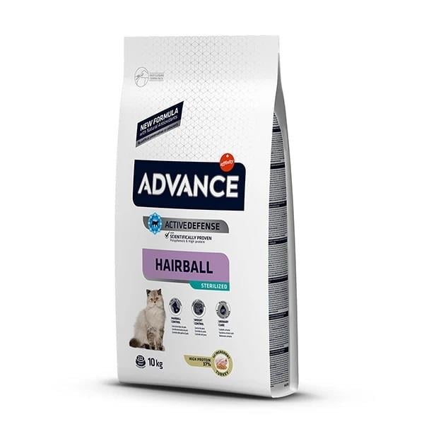 Advance Hindili Tüy Yumağı Önleyici  Kısırlaştırılmış Kedi Maması 10kg