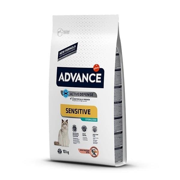 Advance Sensitive Somonlu Kısırlaştırılmış  Kedi Maması 10kg