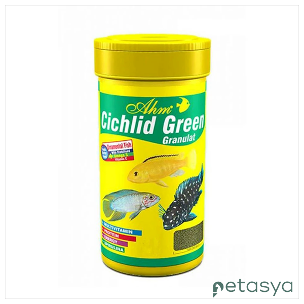 Ahm Cichlid Green Granulat Balık Yemi 250ml