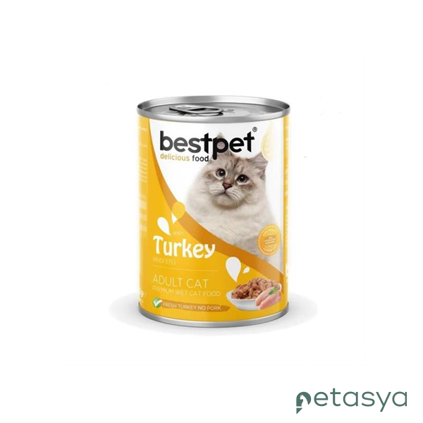BestPet Hindi Etli Yetişkin Kedi Konservesi 400 Gr