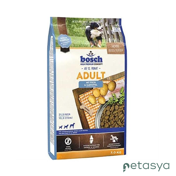 Bosch Balıklı ve Patatesli  Tahılsız Yetişkin Köpek Maması 3 Kg