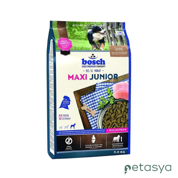 Bosch Maxi Junior Taze Kümes Hayvanlı Büyük Irk  Yavru Köpek Maması 3 Kg